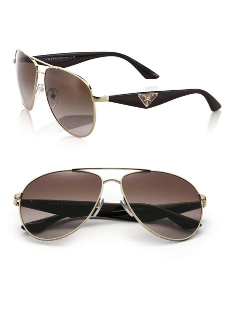 prada aviator eyeglasses|prada sunglasses black and gold.